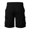 thumbnail image 5 of BOOMNY Mens Shorts Solid Color Ribbed Elastic Waist Drawstring Corduroy Shorts For Man Soft Loose Fit Summer Workout Shorts Leisure Mens Dailywear, 5 of 5