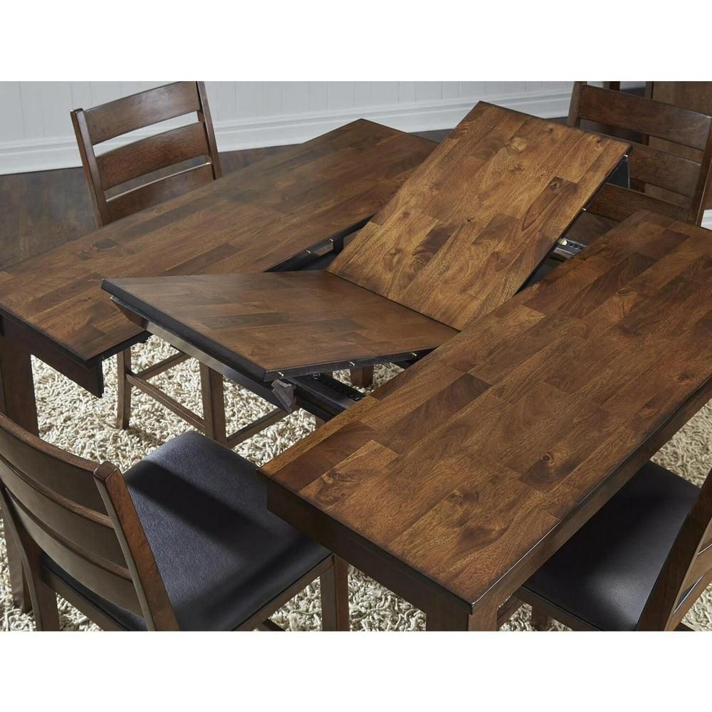 AAmerica Mason 36" 54" Square Gather Height Dining Table with 18