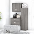 thumbnail image 1 of Pemberly Row Ensemble de Rangement Modulaire pour Garde-Robe de 3 Pcs avec Armoires en Gris Platine, 1 of 8