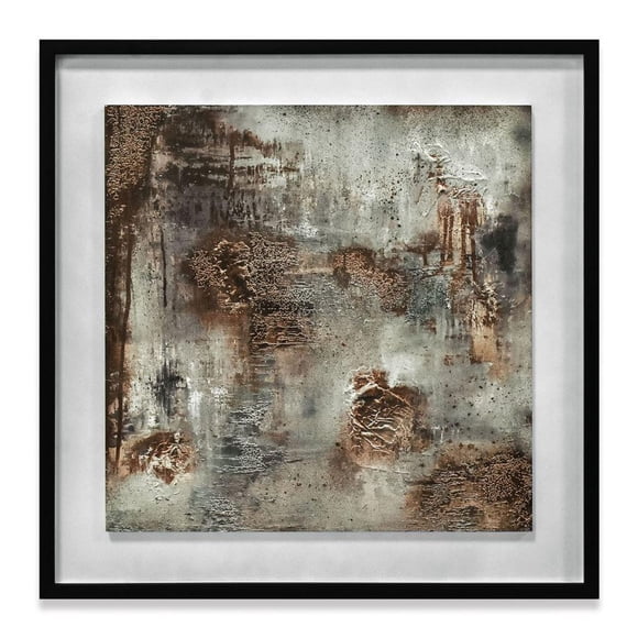 Soozy Barker Copper & Coal Wood Framed Plaque