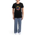 thumbnail image 4 of CafePress - Irish Firefighter Shamrocks Women's Dark Pajamas - Women's Short Sleeve Print T-Shirt and Pants Dark Cotton Pajama Set, 4 of 7