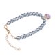 thumbnail image 5 of Collar ajustable para perros y gatos, perfecto para uso diario y fiestas, elegante collar para mascotas con forma de corazón en color gris y morado, 5 of 8