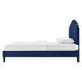 thumbnail image 5 of Platform Bed Frame, Twin Size, Blue Navy, Velvet, Modern Contemporary, Bedroom Master Guest Suite Room, 5 of 9