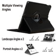 thumbnail image 5 of Jkytec case for iPad 6th 5th Generation 9.7 inch, for iPad Air 1/Air 2 Rotating smart Cover Stand with Wake up Sleep for A1893 A1954 A1822 A1823 A1566 A1567 A1474 A1475 (Black), 5 of 6
