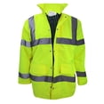 thumbnail image 1 of Yoko - Chaqueta reflectante modelo Contractor para hombre (Amarillo fluorescente) Yoko UTBC1256_hivisyellow, 1 of 1