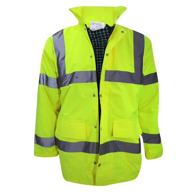 Yoko - Chaqueta reflectante modelo Contractor para hombre (Amarillo fluorescente) Yoko UTBC1256_hivisyellow
