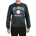 thumbnail image 2 of Wild Bobby City of Los Angeles LA Baseball Fantasy Fan Sports Unisex Crewneck Sweatshirt, Heather Black, Small, 2 of 6
