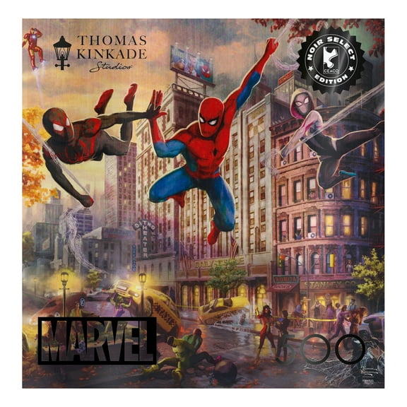 Ceaco Spider-man and Friends 500-Piece 21.25 x 15-Inch Interlocking Jigsaw Puzzle for Adults Ages 14
