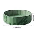 thumbnail image 3 of LOWLHOME Foldable Play Ball Pool For Pet, Hard Plastic Kiddie Pool for Dogs, Portable Pool for Backyard Summer, Indoor Outdoor Playpen, Easy to Assemble and Storage, No Ball Included(Green), 3 of 9