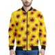 thumbnail image 3 of Chaqueta con cremallera y estampado 3D de girasoles para hombre, sudaderas con capucha y estampado floral de plantas, abrigos de gran tamaño de manga larga para la calle, 3 of 5