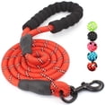 thumbnail image 1 of Laisse pour Chien de 5 Pieds avec Poignée Rembourrée Confortable et Fils Très Réfléchissants Laisses pour Chien-Rouge, 1 of 7
