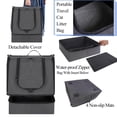 thumbnail image 4 of Caja de arena portátil de viaje para gatos apollo walker negra, 4 of 7