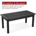 thumbnail image 3 of Stoog 35.5" Outdoor Adirondack Coffee Table, HIPS All Weather Patio Coffee Table for Garden Lawn Porch Balcony, Black, 3 of 6
