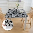 thumbnail image 2 of WYYP Intricate Line Drawings Square Tablecloth with Elastic Edge 100% Polyester Fiber 36*36, 2 of 8