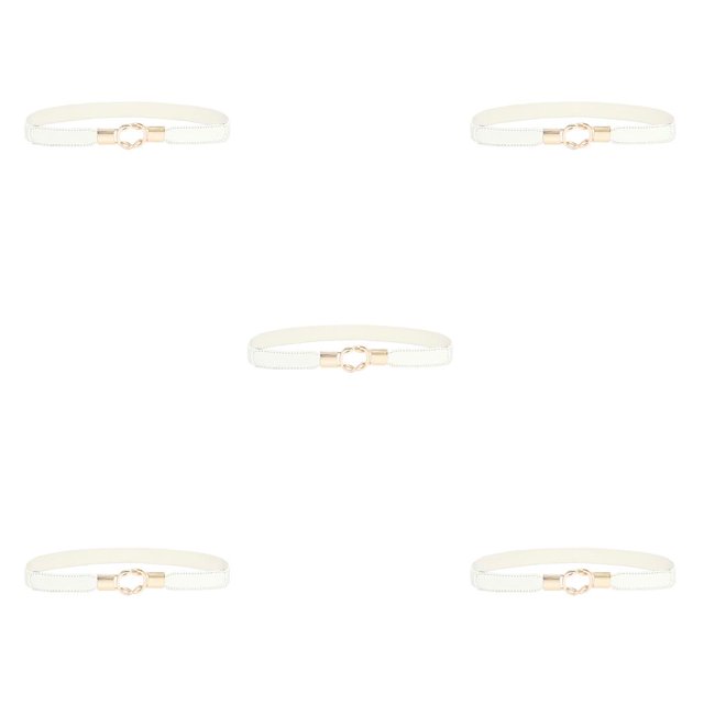 Jumpingount Banda de la cintura Exquisita Elástico Universal Correas de cuero dorado con hebillas Puffer Coat Cinturones del día de San Valentín Type2 NO2 Jumpingount CBP196883