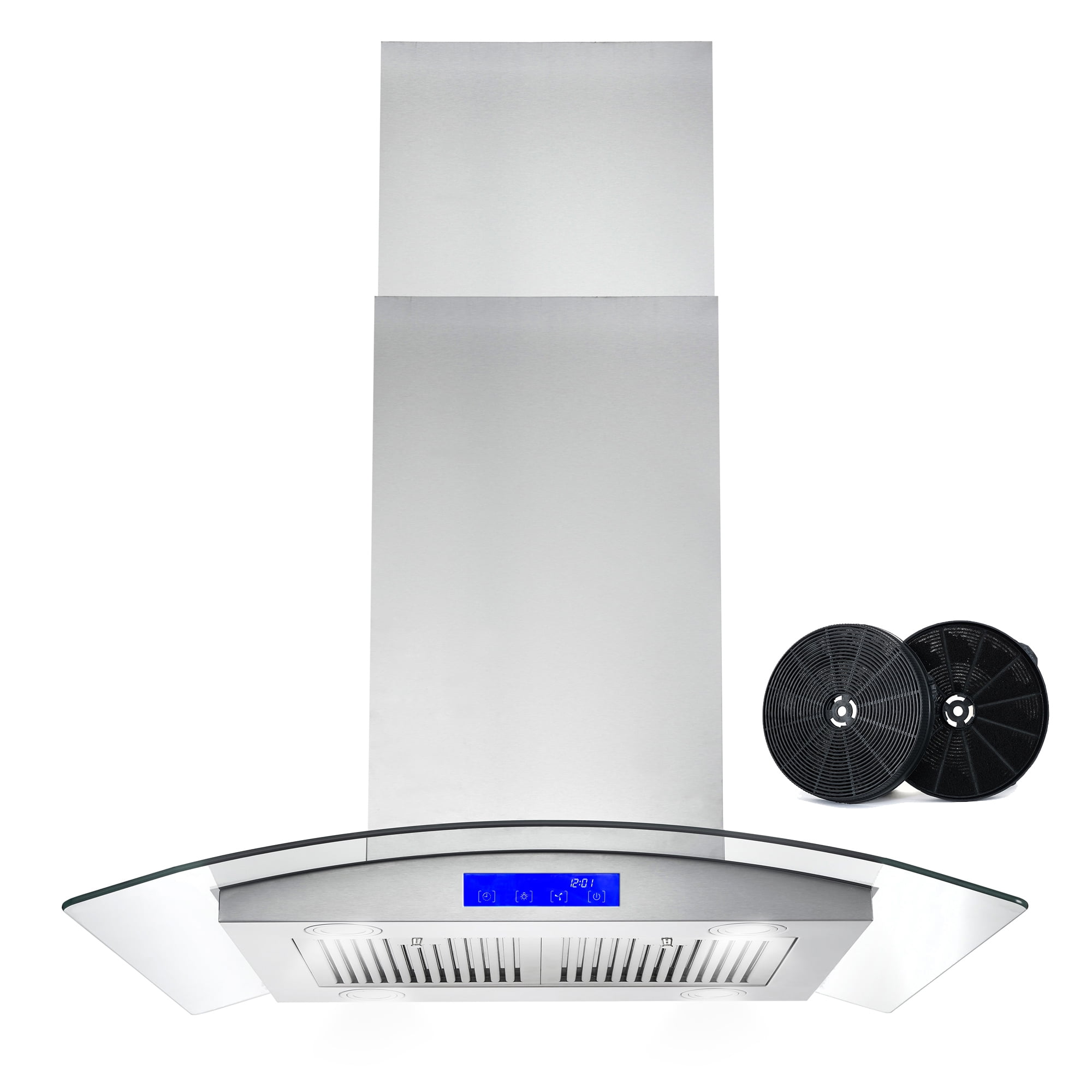 Cosmo 5U30 30-in Under-Cabinet Range Hood 250-CFM with Ducted/ Ductless Conve... 