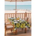 thumbnail image 2 of Outdoor Tablecloths with Umbrella Hole & Zipper, Farmhouse Daisy Rectangle Tablecloth 60x120 Inch, Spring Watercolor Yellow White Floral Waterproof Table Cloth, Patio/Pool/Picnic Table Covers, 2 of 8