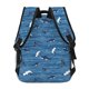 thumbnail image 4 of Easygdp Sharks on White Blue Striped Mochila Ergonómica Versátil para Laptop - Múltiples Bolsillos, Correas Ajustables, Unisex para Escuela, Viajes y Actividades al Aire Libre-One Size, 4 of 5