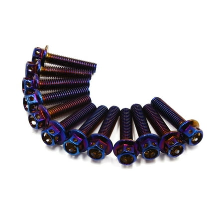 Kit Boulons Carénage Sportbike M6 - 16 Pièces Vis Clips Fixation ABSOPRO Pour Moto