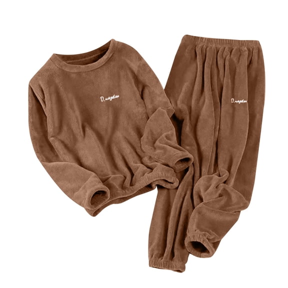 Womens Pajamas Soft Fashion Nightgowns For Women Warm Suit For Winter Coral Velvet New Thickened Plus
