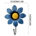 thumbnail image 2 of Up to 70% off! Anckoeil Decorative Wall Hooks Decor Decorative Wall Hanger Art Flower Iron Hook Flower Wall Hook Kitchen Hooks Wall Coat Hooks Child Hat, 2 of 5