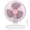 Pink, variant on M Buder Mini Desktop Fan Automatic Oscillating USB Rechargeable Noiseless Portable Small Table Cooler Silver (9.06 inches / 23.01 cm)