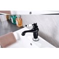 thumbnail image 3 of Grifo de lavabo retro, grifo de cerámica de latón, grifo mezclador antiguo vintage, grifo de agua fría/caliente, decoración de repuesto para cocina, baño, negro, 3 of 5