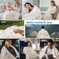 thumbnail image 5 of Spring Flowers Cooling Blanket,Lightweight Breathable Summer Throw Blanket with Double Sided Cold Effect,Watercolor Wildflowers Farmhouse Floral Picnic Blankets Bed Sheet for Hot Sleepers 30"x40", 5 of 8