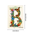 thumbnail image 4 of Amhnf Letter B With Flowers And Butterflies Garden Flag For Home Outdoor Garden Yard Decor 12x18 inch, 4 of 5