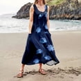 thumbnail image 3 of WILLBEST Vestidos Casuales para Mujer Verano Vestido Casual sin Mangas de Verano para Mujer Vestido de Vacaciones de Playa con Bolsillos Estampados Coloridos Mediana​​, 3 of 3