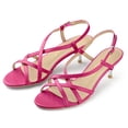 thumbnail image 1 of Sandalias de tacón de aguja Allegra K Destalonado para Mujer Rosa caliente 41, 1 of 7