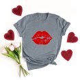 thumbnail image 2 of Camiseta de mujer Camisetas divertidas y lindas de manga corta Camiseta de otoño Hearth Love Camiseta de regalo Tops Blusa Regalo para parejas Pompotops  hfajkhk124815, 2 of 6