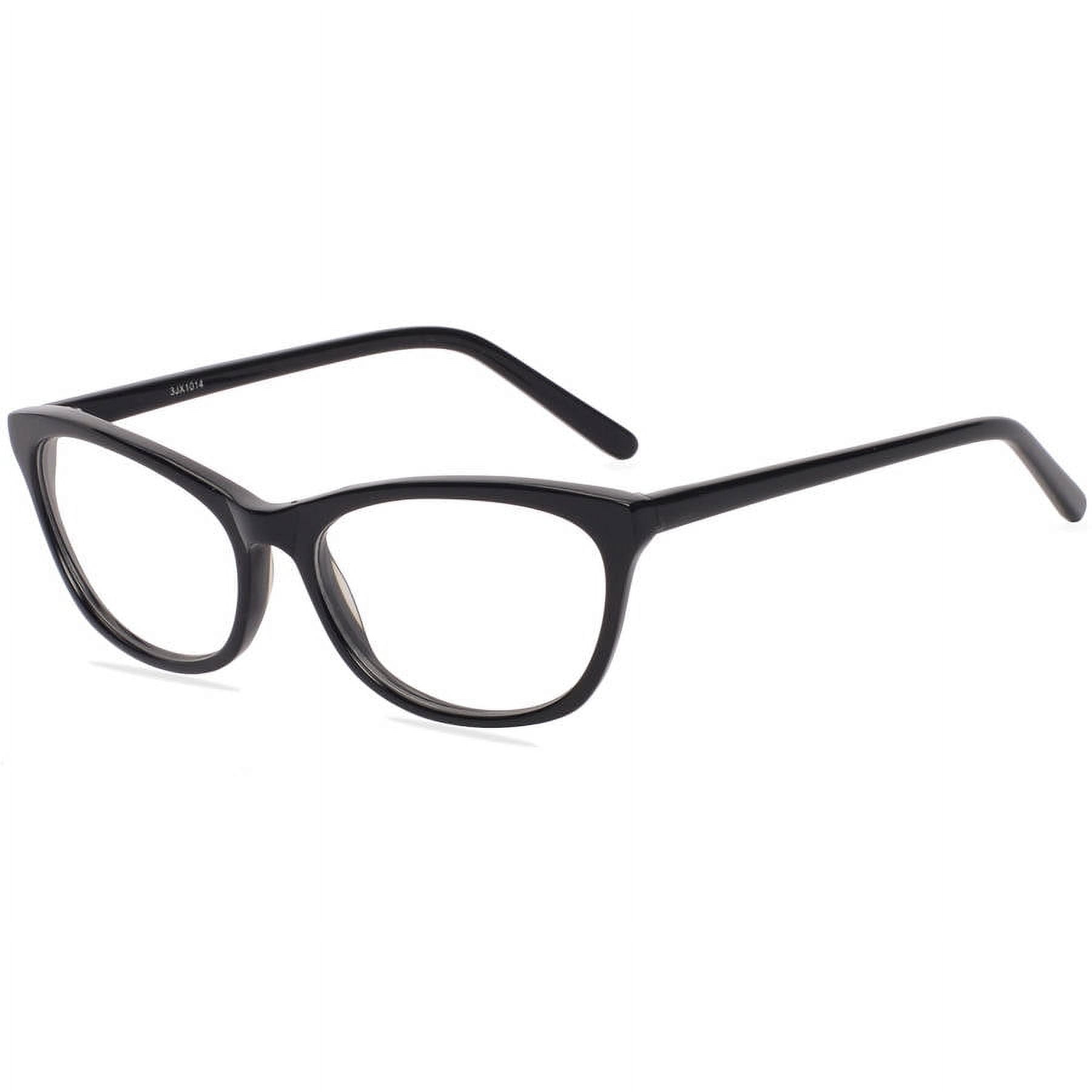 Walmart Women's FM14093 Cat Eye Prescription Eyeglasses with Case, Black