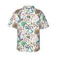 thumbnail image 3 of Daiia Fairy Flower Hawaiian Shirt for Men Gentle Cotton Regular Short Sleeve Casual-Small, 3 of 9