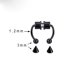 thumbnail image 3 of YOUNGLAS nuevo falso Piercing nariz anillo regalos Septum anillos magnéticos mujeres no perforado acero inoxidable hombres fiesta Bar Hip Hop moda joyería/Multicolor, 3 of 4