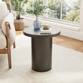 thumbnail image 6 of Round Pedestal End Table, Metal Small Side Table, Circle Drink Table, Nightstand for Bedroom, Living Room, Black, 6 of 7