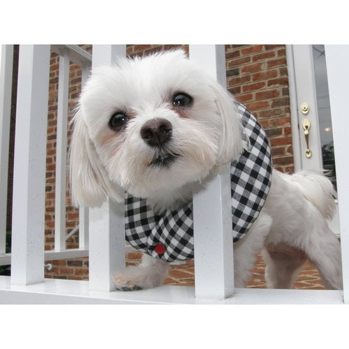 Puppy Bumpers Puppy Bumper Black and White Check 10 to 13" Walmart