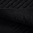 thumbnail image 7 of Yaoyar Men's Quarter Zip Sweater Slim Fit Casual Knitted Half Turtleneck Pullover Sweater Rib Bottom Hem Shirt Black 3XL, 7 of 7