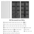 thumbnail image 1 of 63 in 1 Screwdriver Set Precision Screwdriver Set Screw Driver Kit Screw Driver Kit For iPhone Computer Phone Repair Hand Tools 63 IN 1 White, 1 of 6