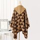 thumbnail image 4 of Capa de punto con capucha para mujer, estilo europeo y americano, para otoño e invierno, 4 of 4