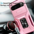 thumbnail image 6 of Allytech Rugged Case for Google Pixel 7 Pro, [Slide Camera Cover] [360° Rotating Kickstand] [Military Protection] [Magnetic Car Mount] Non-Slip Anti-Scratch Shockproof Heavy Duty Case - Pink, 6 of 8