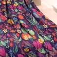thumbnail image 3 of Pioneer Flower Floral Print Pattern Blanket,Comfortable Soft Lamb Wool Throw Blanket,All Season,Warm Lightweight Blankets for Sofa Bed Couch Living Room Chair,30"x40", 3 of 4
