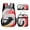 Black Red Wave, variant on 3-in-1 Backpack Set, Includes Bookbag, Insulated Lunch Bag, and Pencil Case,Kmqgtd0e