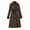 Coffee, variant on Women's Trench Coat Double-Breasted Classic Lapel Overcoat Windproof Long Belted Jacket Fall Outerwear with Pockets