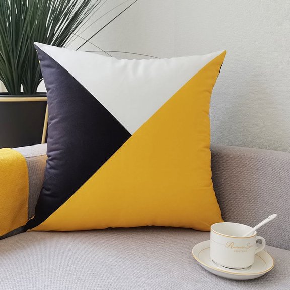 New Nordic Style Simple Geometric Pattern Pillowcase Summer Ins Sofa Bed Headrest Pillowcase Does Not Contain Pillow Core