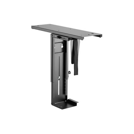 Monoprice Computer Case CPU Tower Holder, Adjustable Under Desk Mount With Rotating And Sliding Mechanism - Workstream Collection