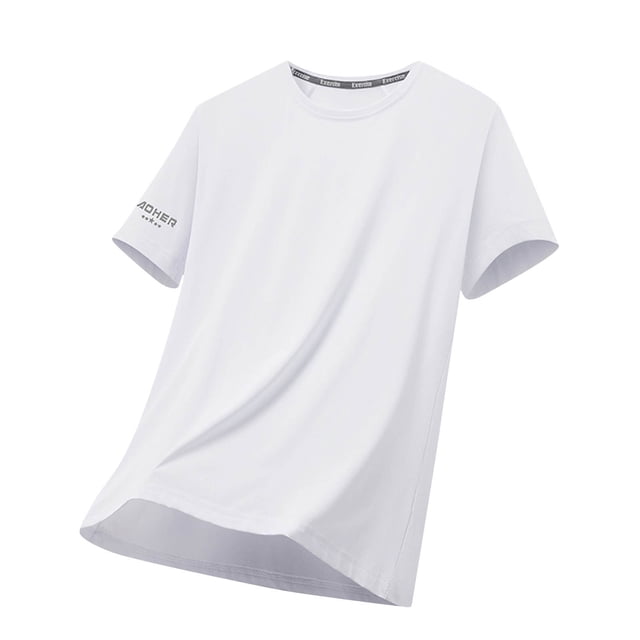 Birdeem Chemises pour Hommes T-Shirt d'Été Uni Décontracté à Manches Courtes Col Rond