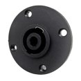 thumbnail image 1 of 4 Pole Round Female Panel Mount Socket Twist Lock Speaker Speakon Connector, 1 of 5