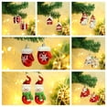 thumbnail image 4 of Adornos navideños de plástico, medias navideñas, muletas, colgantes, pequeños colgantes, accesorios de decoración para árboles de Navidad, 4 of 6
