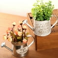 thumbnail image 2 of Huhudde Vintage Metal Flower Vase Iron Watering Can Shaped Rustic Farmhouse Decor, 2 of 14